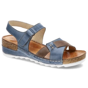 Sandalen WASAK - 0620 Jeans+Cappuccino