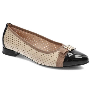 Ballerinas DAMISS - DS-685 Beige/Schwarz