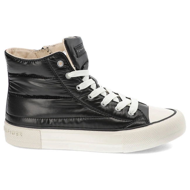Turnschuhe TOMMY HILFIGER - T3A9-32290-1437999-High Top Lace-Up Sneaker Black 999